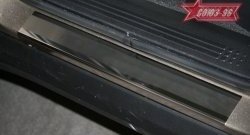 Накладки на внутренние пороги Souz-96 Honda Pilot  YF4 (2008-2015) дорестайлинг, рестайлинг