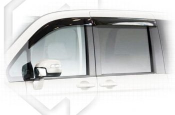 Дефлектора окон RK CA-Plastic Honda StepWagon  RK (2009-2012) минивэн дорестайлинг (Classic полупрозрачный, Без хром.молдинга)