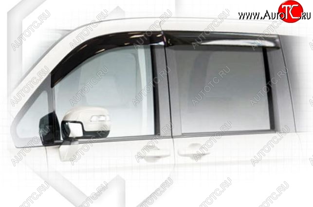 2 079 р. Дефлектора окон RK CA-Plastic  Honda StepWagon  RK (2009-2012) минивэн дорестайлинг (Classic полупрозрачный, Без хром.молдинга)  с доставкой в г. Пермь