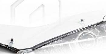 2 159 р. Дефлектор капота CA-Plastic  Honda StepWagon  5 RP1,RP2, RP3, RP4, RP5 (2017-2022)  минивэн рестайлинг (серия Classic прозрачный, Без надписи)  с доставкой в г. Пермь. Увеличить фотографию 2