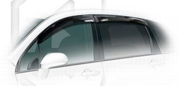 Дефлектора окон (RN6, RN7, RN8, RN9) CA-Plastiс Honda Stream  2 RN6,RN7, RN8, RN9 (2006-2009) дорестайлинг (Classic полупрозрачный, Без хром.молдинга)