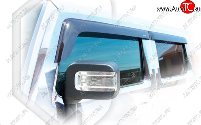 2 159 р. Дефлектора окон CA-Plastiс  HUMMER H2 (2002-2009) (Classic полупрозрачный)  с доставкой в г. Пермь