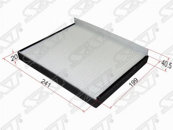 Фильтр салонный SAT (241х199х40.5 mm) Hyundai Accent  2 LC (1999-2012), Hyundai Creta  GS (2015-2021), Hyundai Elantra ( HD,  MD,  AD) (2006-2019), Hyundai I30  FD (2007-2012), KIA Ceed  2 JD (2012-2018), KIA Cerato  3 YD (2013-2016)