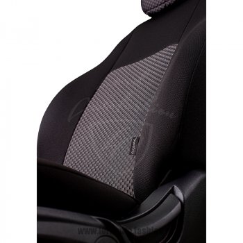 4 249 р. Чехлы для сидений Lord Autofashion Дублин (жаккард) Hyundai Accent 2 LC седан дорестайлинг (ТагАЗ) (1999-2012) (Черный, вставка Сеул серый)  с доставкой в г. Пермь. Увеличить фотографию 4