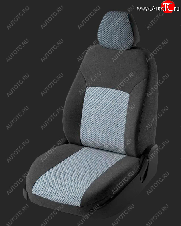 5 749 р. Чехлы для сидений Lord Autofashion Дублин (жаккард, спинка 40/60, 2 П-образных подголовника) Hyundai Accent 2 LC седан дорестайлинг (ТагАЗ) (1999-2012) (Серый, вставка Стежок Серый)  с доставкой в г. Пермь