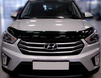 Дефлектор капота SIM Hyundai Creta  GS (2015-2021) дорестайлинг, рестайлинг