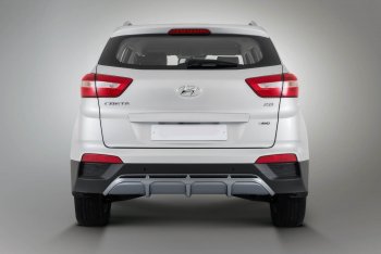 9 399 р. Накладка заднего бампера Xmug Hyundai Creta GS дорестайлинг (2015-2019) (Неокрашенная)  с доставкой в г. Пермь. Увеличить фотографию 2