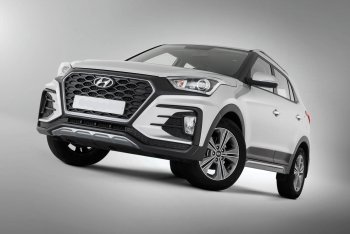 22 499 р. Передний бампер Xmug  Hyundai Creta  GS (2015-2021) дорестайлинг, рестайлинг (Неокрашенный)  с доставкой в г. Пермь. Увеличить фотографию 3