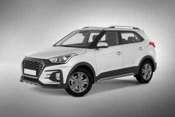 22 499 р. Передний бампер Xmug  Hyundai Creta  GS (2015-2021) дорестайлинг, рестайлинг (Неокрашенный)  с доставкой в г. Пермь. Увеличить фотографию 4