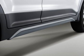 Пороги накладки штатного обвеса Xmug Hyundai Creta  GS (2015-2021) дорестайлинг, рестайлинг