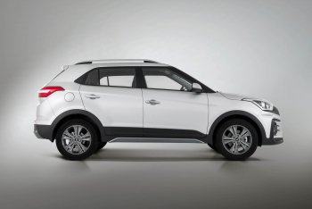9 899 р. Пороги накладки штатного обвеса Xmug  Hyundai Creta  GS (2015-2021) дорестайлинг, рестайлинг (Неокрашенные)  с доставкой в г. Пермь. Увеличить фотографию 2