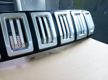 8 099 р. Решётка радиатора Next Hyundai Creta GS дорестайлинг (2015-2019) (цвет: Чёрный матовый с серебристым выделением ноздрей)  с доставкой в г. Пермь. Увеличить фотографию 8