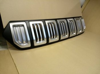 8 099 р. Решётка радиатора Next Hyundai Creta GS дорестайлинг (2015-2019) (цвет: Чёрный матовый с серебристым выделением ноздрей)  с доставкой в г. Пермь. Увеличить фотографию 9