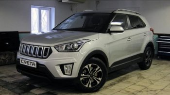 8 099 р. Решётка радиатора Next Hyundai Creta GS дорестайлинг (2015-2019) (цвет: Чёрный матовый с серебристым выделением ноздрей)  с доставкой в г. Пермь. Увеличить фотографию 3