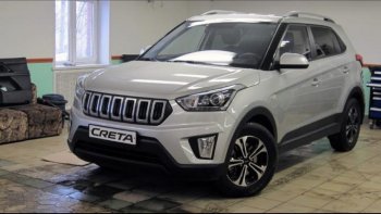8 099 р. Решётка радиатора Next Hyundai Creta GS дорестайлинг (2015-2019) (цвет: Чёрный матовый с серебристым выделением ноздрей)  с доставкой в г. Пермь. Увеличить фотографию 4