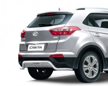 Защита заднего бампера PT GROUP Ø51мм Волна (НПС) HYUNDAI Creta 2016-2020  Hyundai Creta  GS (2015-2021) дорестайлинг, рестайлинг