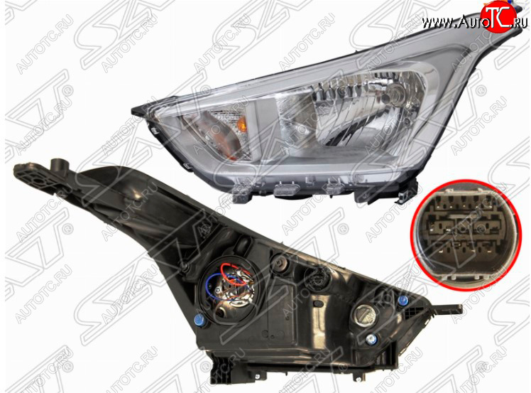 4 599 р. Левая передняя фара SAT Hyundai Creta GS дорестайлинг (2015-2019)  с доставкой в г. Пермь