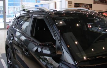 3 199 р. Дефлектора окон SIM Hyundai Creta GS рестайлинг (2019-2021)  с доставкой в г. Пермь. Увеличить фотографию 3