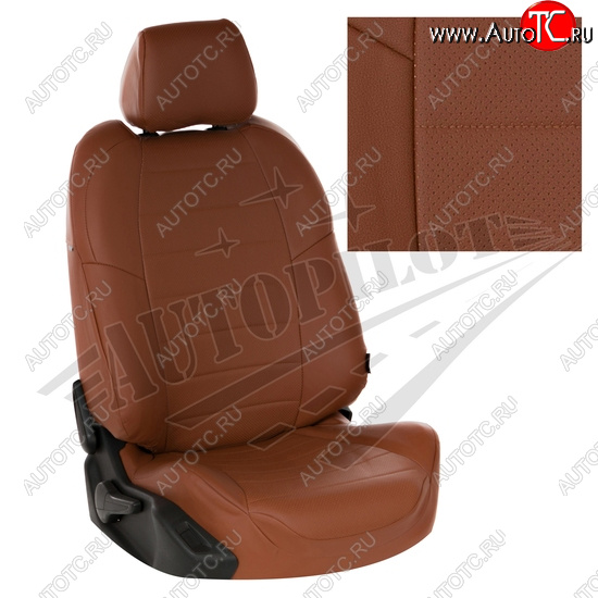 13 849 р. Чехлы сидений AUTOPILOT Экокожа (60/40)  Hyundai Creta  GS (2015-2021) дорестайлинг, рестайлинг (Коричневый + Коричневый)  с доставкой в г. Пермь