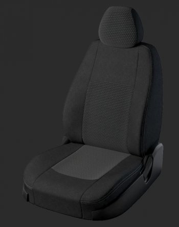 Чехлы для сидений Lord Autofashion Турин (жаккард, спинка 60/40, 2 Г-образных подголовника) Hyundai Creta  GS (2015-2021) дорестайлинг, рестайлинг (Черный, вставка Чёрный Мокка)