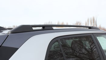 8 649 р. Комплект рейлингов на АПС  Hyundai Creta  SU (2020-2022) (Серебристые, без поперечин )  с доставкой в г. Пермь. Увеличить фотографию 3
