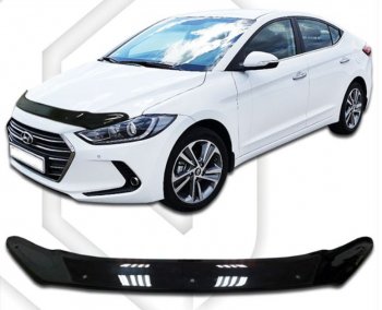 Дефлектор капота CA-Plastic Hyundai Elantra  AD (2016-2019) дорестайлинг