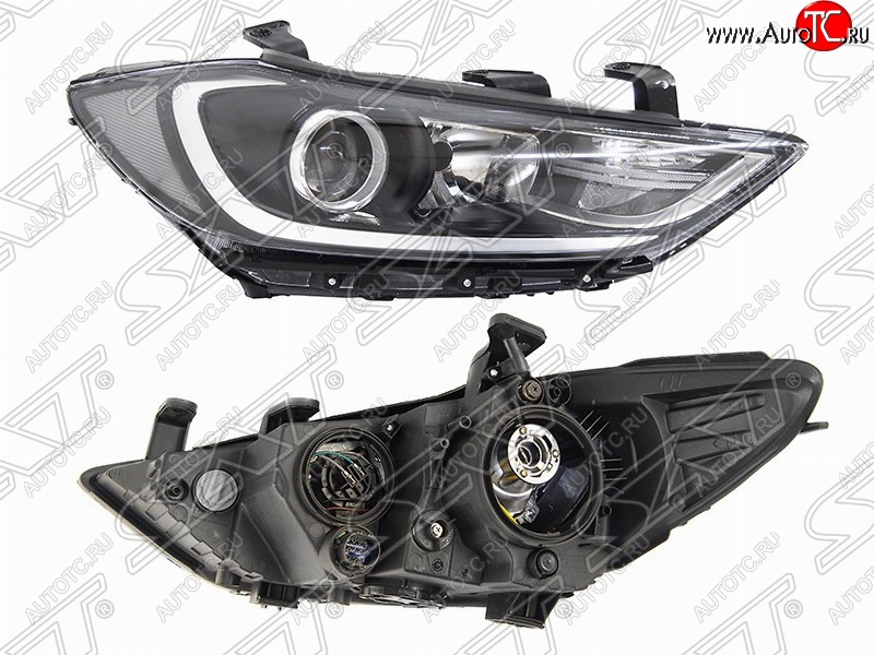 5 699 р. Правая фара передняя SAT Hyundai Elantra AD дорестайлинг (2016-2019)  с доставкой в г. Пермь