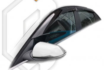Дефлектора окон CA-Plastic Hyundai Elantra  CN7 (2020-2023) (Classic полупрозрачный)