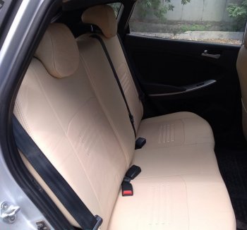 9 449 р. Чехлы для сидений Lord Autofashion Турин (экокожа) Hyundai Elantra MD дорестайлинг (2010-2013) (Бежевый, вставка Бежевая)  с доставкой в г. Пермь. Увеличить фотографию 4