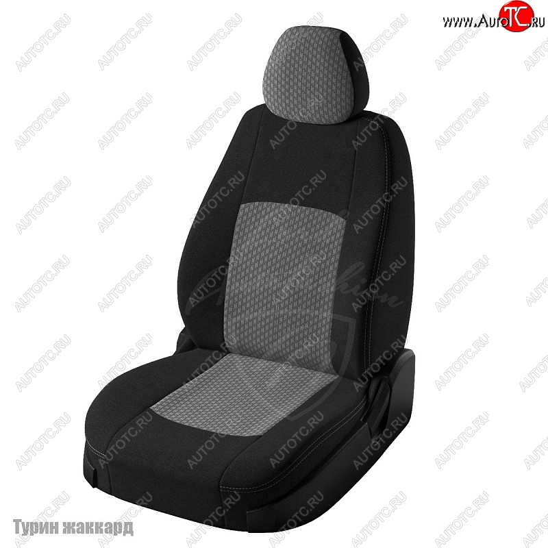 4 699 р. Чехлы для сидений Lord Autofashion Турин (жаккард) Hyundai Elantra MD дорестайлинг (2010-2013) (Черный, вставка Люкс-94)  с доставкой в г. Пермь