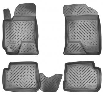 Комплект салонных ковриков Norplast Unidec Hyundai Getz  TB (2002-2010) хэтчбэк 5 дв. дорестайлинг, хэтчбэк 5 дв. рестайлинг (Цвет: черный)