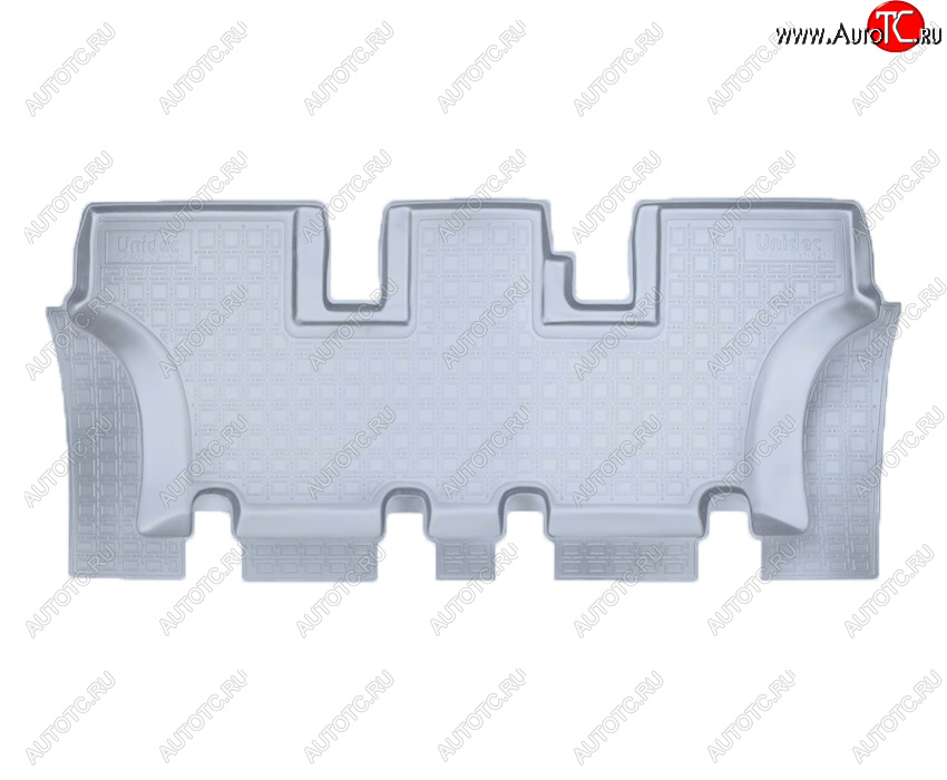 1 339 р. Коврики салона Norplast Unidec (3 ряд)  Hyundai Santa Fe  DM (2012-2019) дорестайлинг, рестайлинг (Цвет: серый)  с доставкой в г. Пермь