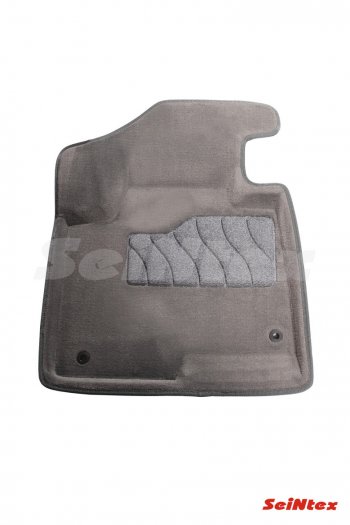 7 649 р. Текстильные коврики в салон SEINTEX 3D серые Hyundai Santa Fe DM рестайлинг (2015-2019)  с доставкой в г. Пермь. Увеличить фотографию 2
