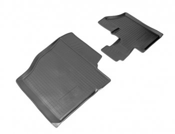 Комплект салонных ковриков Norplast Unidec Hyundai HD-120 (1997-2004)  дорестайлинг (Цвет: черный)
