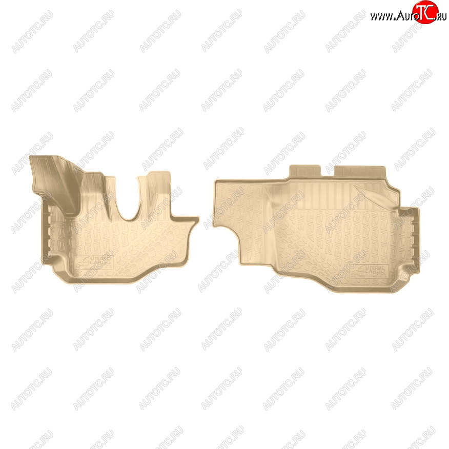 2 999 р. Коврики салона Norplast Unidec  Hyundai HD-35 (2011-2025) (Цвет: бежевый)  с доставкой в г. Пермь