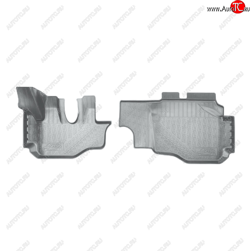 2 999 р. Коврики салона Norplast Unidec  Hyundai HD-35 (2011-2025) (Цвет: серый)  с доставкой в г. Пермь