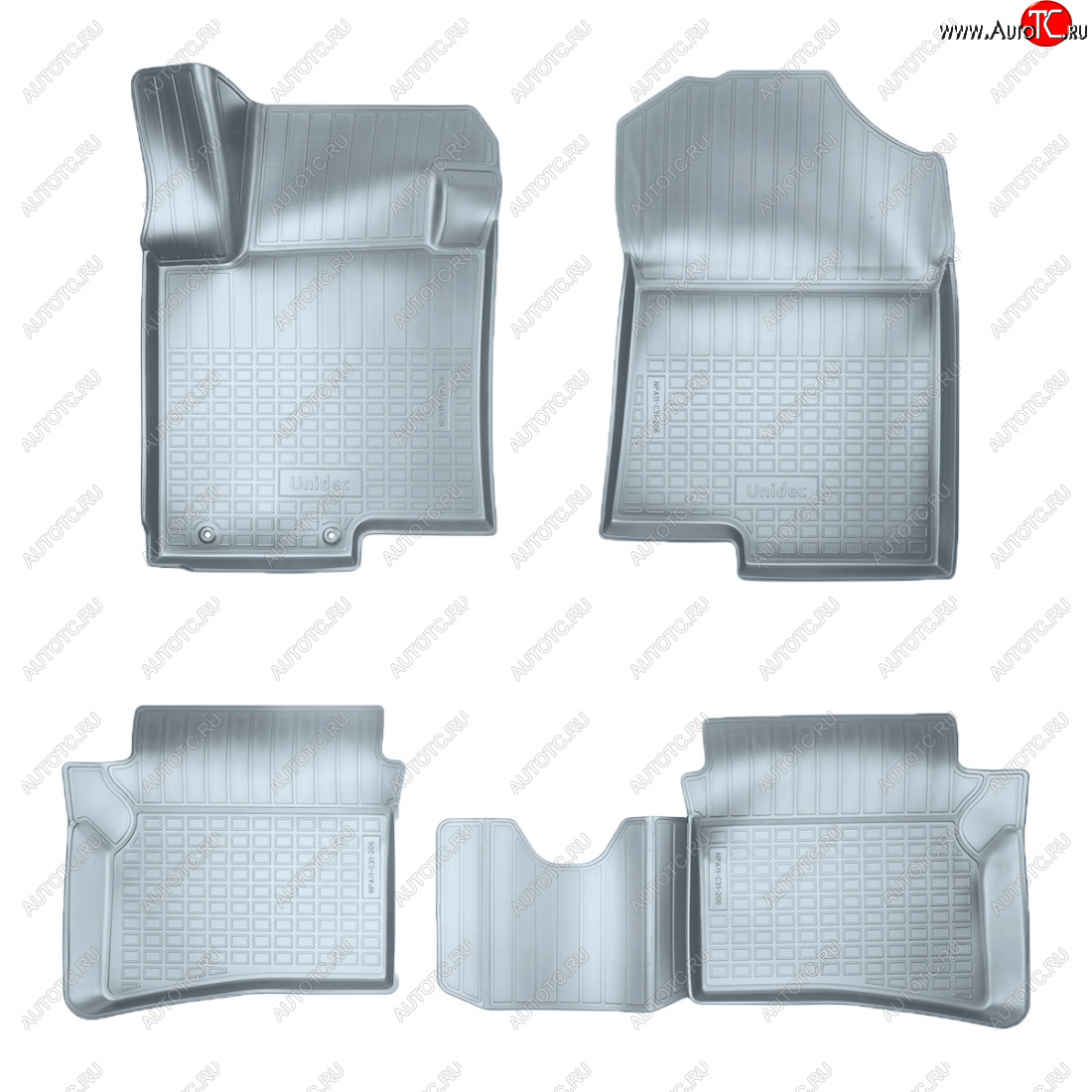3 199 р. Коврики салона Norplast Unidec  Hyundai i20  BC3 (2020-2023) хэтчбэк 5 дв. дорестайлинг (серые)  с доставкой в г. Пермь