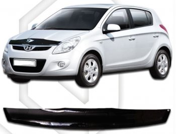 Дефлектор капота CA-Plastic Hyundai i20  PB (2008-2012) хэтчбэк дорестайлинг