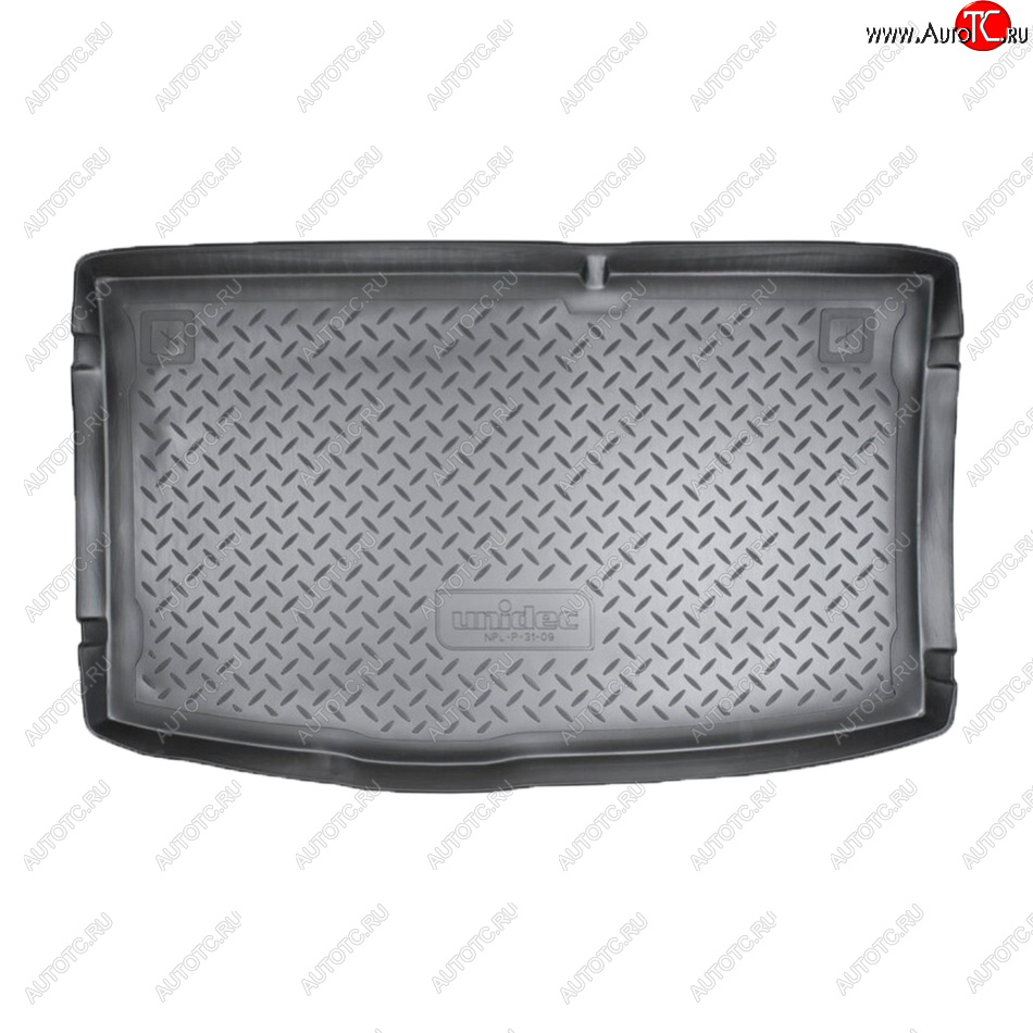1 369 р. Коврик в багажник Norplast Unidec  Hyundai i20  PB (2008-2015) хэтчбэк дорестайлинг, хэтчбэк рестайлинг (Цвет: черный)  с доставкой в г. Пермь