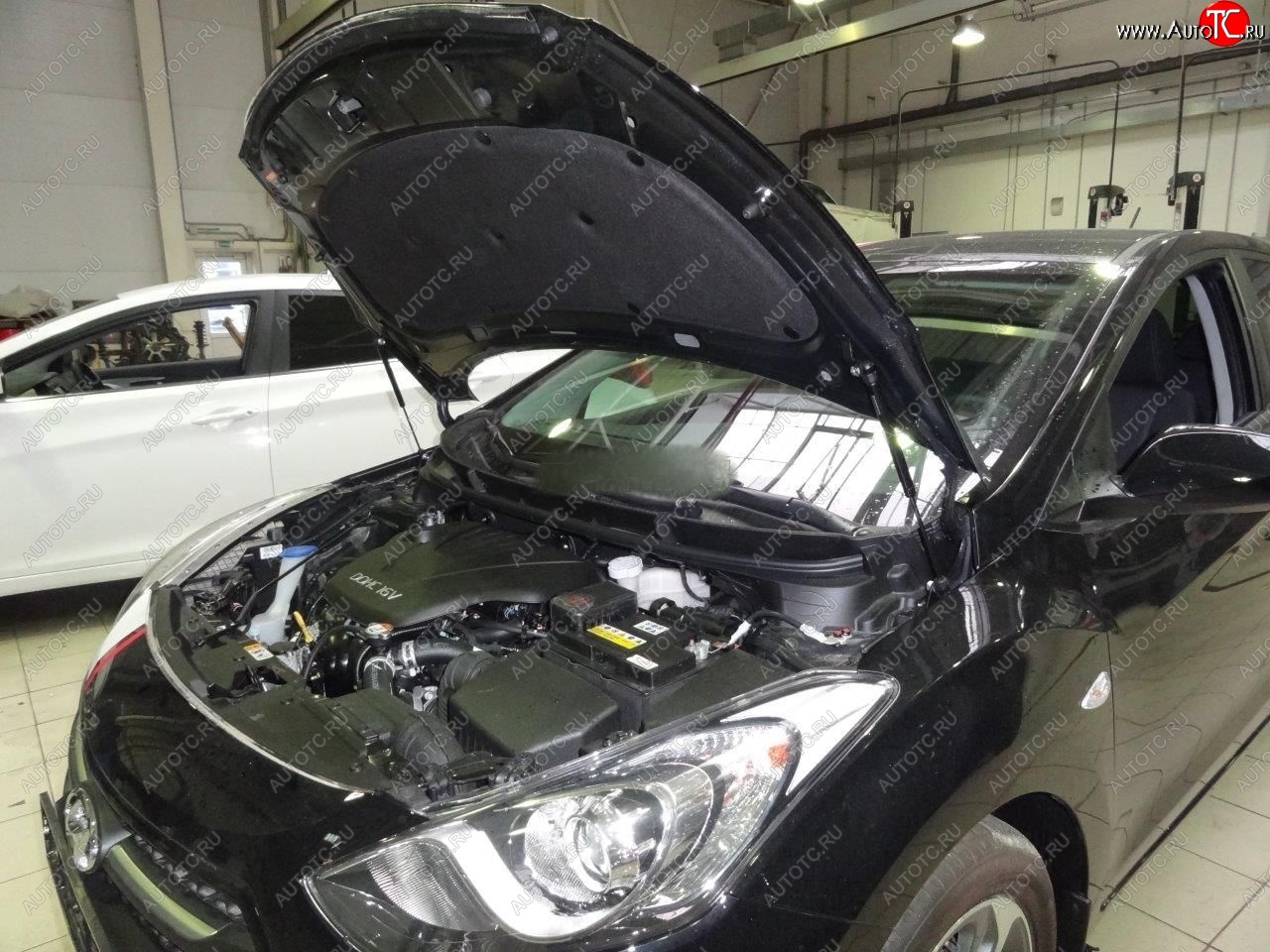 2 049 р. Упоры капота Russtal Hyundai I30 2 GD дорестайлинг, хэтчбэк 5 дв. (2011-2015)  с доставкой в г. Пермь