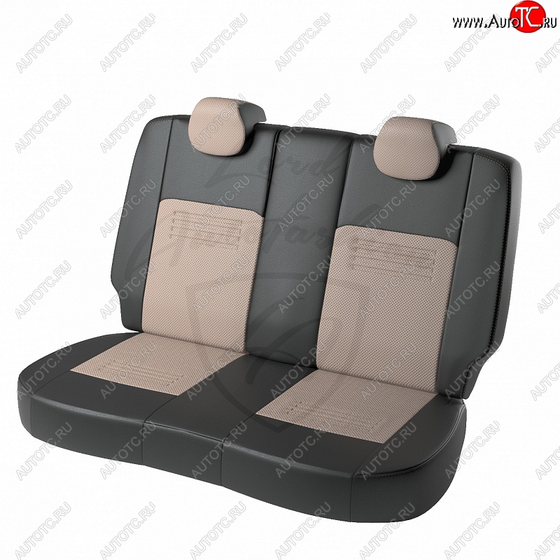 9 449 р. Чехлы для сидений Lord Autofashion Турин (экокожа) Hyundai I30 2 GD дорестайлинг универсал (2011-2015) (Черный, вставка бежевая)  с доставкой в г. Пермь