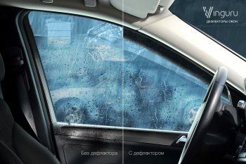 3 899 р. Дефлекторы окон Vinguru Hyundai I30 2 GD дорестайлинг, хэтчбэк 5 дв. (2011-2015)  с доставкой в г. Пермь. Увеличить фотографию 3