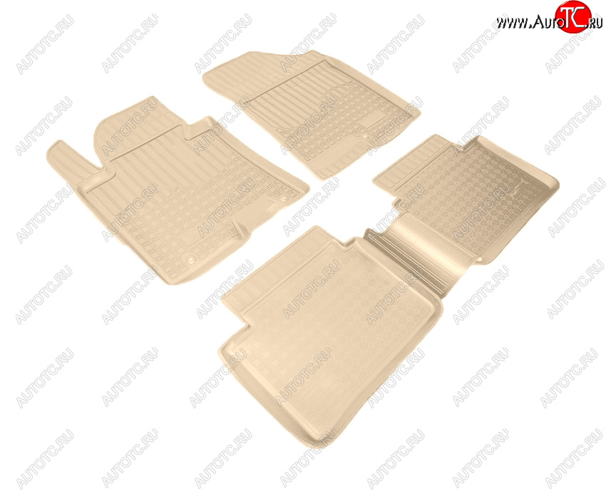 3 199 р. Коврики салона Norplast Unidec  Hyundai I40  1 VF (2011-2019) дорестайлинг седан, дорестайлинг универсал, рестайлинг седан, рестайлинг универсал (Цвет: бежевый)  с доставкой в г. Пермь