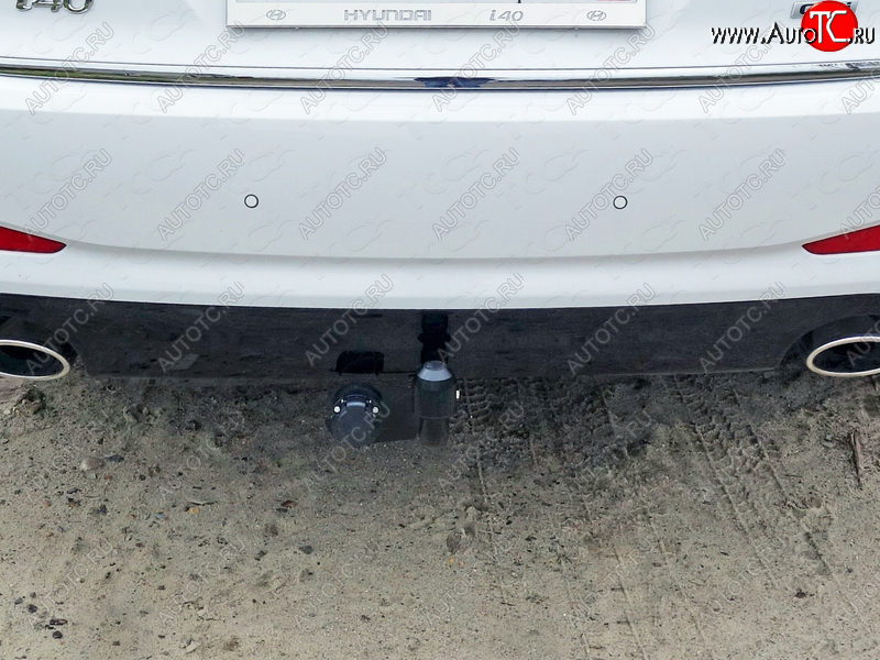10 999 р. Фаркоп (тягово-сцепное устройство) TCC Hyundai I40 1 VF дорестайлинг седан (2011-2015) (Оцинкованный, шар A )  с доставкой в г. Пермь