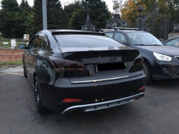 5 649 р. Юбка заднего бампера АВТОКРАТ Hyundai I40 1 VF рестайлинг седан (2015-2019) (Неокрашенная)  с доставкой в г. Пермь. Увеличить фотографию 3