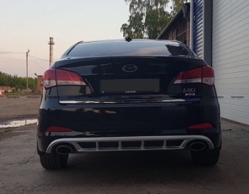 5 649 р. Юбка заднего бампера АВТОКРАТ Hyundai I40 1 VF рестайлинг седан (2015-2019) (Неокрашенная)  с доставкой в г. Пермь. Увеличить фотографию 5