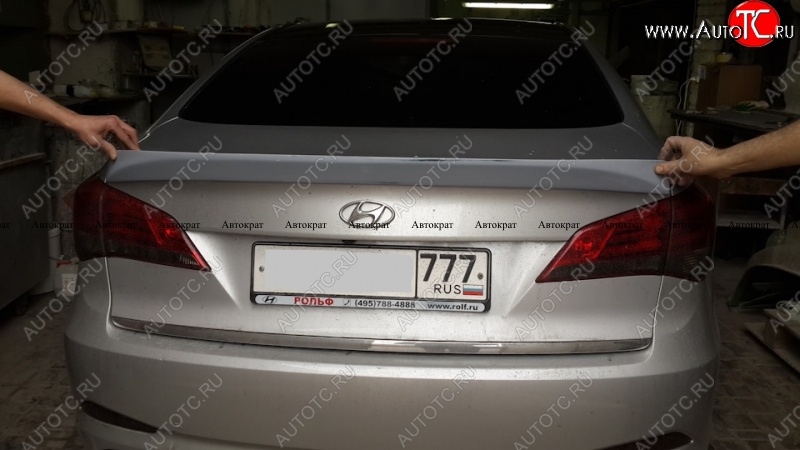 3 899 р. Лип спойлер АВТОКРАТ  Hyundai I40  1 VF (2011-2019) дорестайлинг седан, рестайлинг седан (Неокрашенный)  с доставкой в г. Пермь