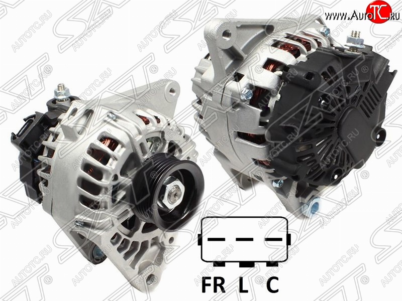 11 449 р. Генератор (2.0, 2,0 GDi) SAT (12V, 120A) Hyundai IX35 LM дорестайлинг (2009-2013)  с доставкой в г. Пермь