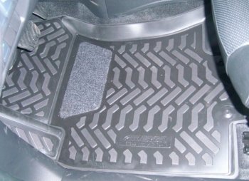 1 599 р. Коврики салона Aileron (3D с подпятником)  Hyundai IX35 ( LM,  NU) (2009-2025) дорестайлинг, рестайлинг  с доставкой в г. Пермь. Увеличить фотографию 2
