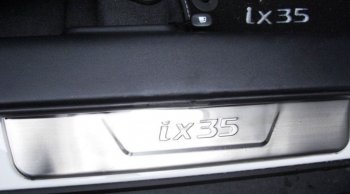 879 р. Накладки на порожки дверного проёма WINBO Hyundai IX35 NU дорестайлинг (2017-2020)  с доставкой в г. Пермь. Увеличить фотографию 3